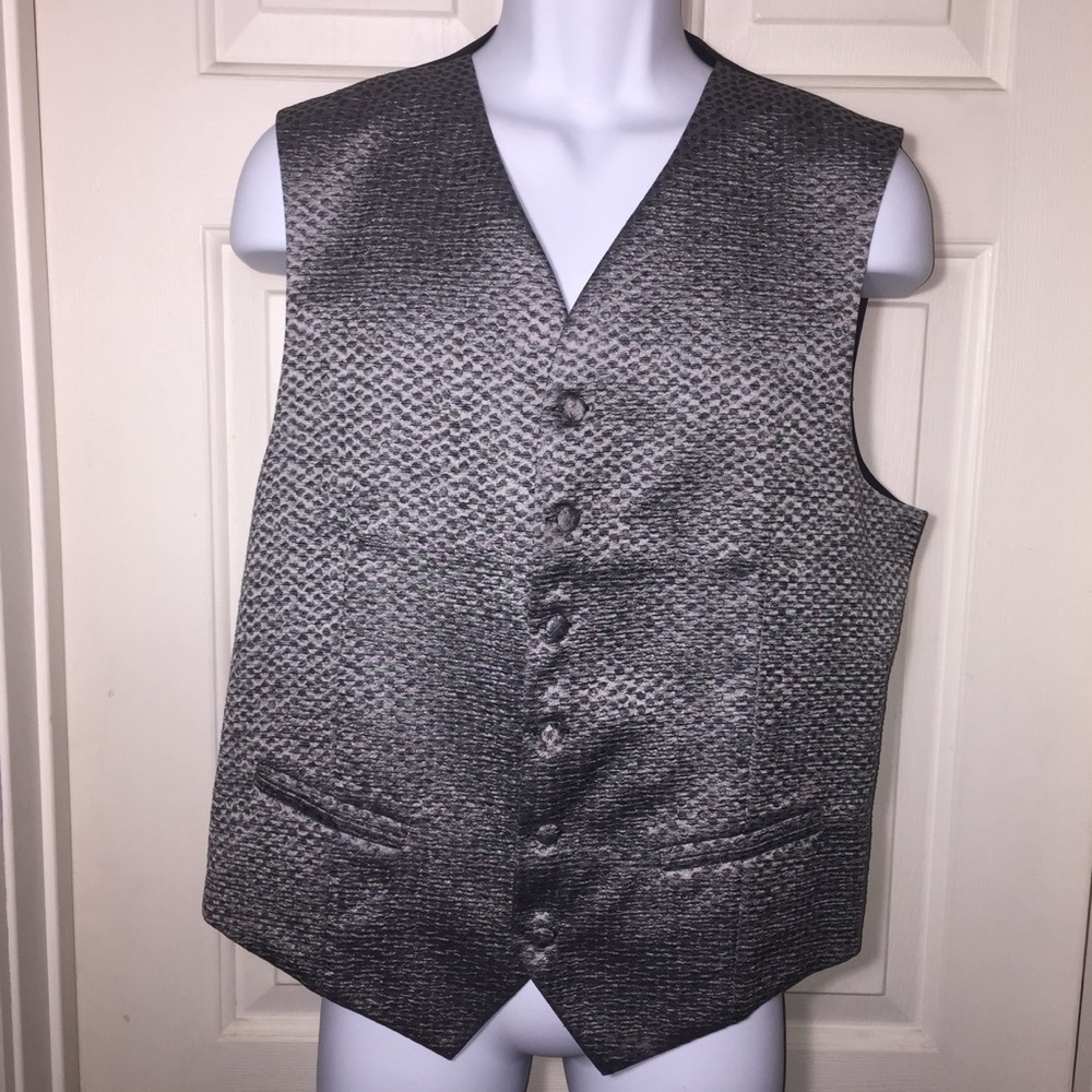 100% Silk Grey Vest by Pavone